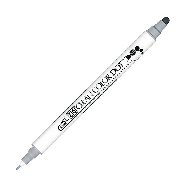 Kuretake Zig Clean Colour Dot Double-Sided Marker - Platinum - Markers - Bunbougu